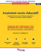 Couverture du livre « Assistant socio-éducatif : concours catégorie B (édition 2021/2022) » de Cig Petite Couronne aux éditions Documentation Francaise