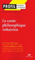 Couverture du livre « Le conte philosophique voltairien » de Marie-Helene Dumestre aux éditions Hatier