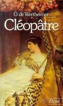 Couverture du livre « Cléopâtre » de O De Wertheimer aux éditions Payot