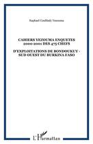Couverture du livre « Cahiers Yezouma ; enquêtes 2000-2001 des 475 chefs » de Raphael Coulibaly Yezouma aux éditions L'harmattan