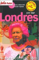 Couverture du livre « GUIDE PETIT FUTE ; CITY TRIP ; Londres (édition 2015) » de  aux éditions Le Petit Fute