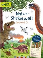 Couverture du livre « La nature en autocollants - dinosaures & cie » de Tommes Susanne aux éditions Editions Erasme