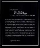 Couverture du livre « Claes Oldenburg et Coosje van Bruggen ; la sculpture comme subversion de l'architecture (1981-1997) » de Eric Valentin aux éditions Les Presses Du Reel