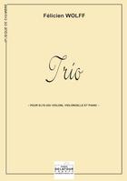 Couverture du livre « Trio pour alto ou violon, violoncelle et piano » de Wolff F Licien aux éditions Delatour
