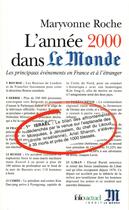 Couverture du livre « L'année 2000 dans 