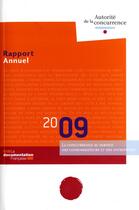 Couverture du livre « Rapport annuel 2009 de l'autorité de la concurrence » de  aux éditions Documentation Francaise