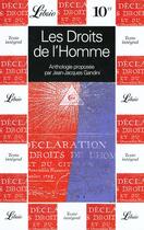 Couverture du livre « Droits de l'homme (les) - - antholohie » de Gandini Jean-Jacques aux éditions J'ai Lu