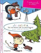 Couverture du livre « Je colorie les animaux de la montagne avec leo et mikki » de Mlle Alligato aux éditions Gargantua