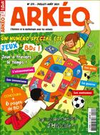Couverture du livre « Arkeo junior n 275 special jeux d'ete - juillet/aout 2019 » de  aux éditions Arkeo Junior