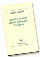 Couverture du livre « Qualité et quantité dans la philosophie de Spinoza » de Charles Ramond aux éditions Puf