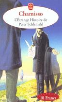 Couverture du livre « L'étrange histoire de Peter Schlemihl » de Adelbert Von Chamisso aux éditions Le Livre De Poche