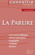 Couverture du livre « Fiche de lecture la parure de Guy de Maupassant ; analyse littéraire de référence et résumé complet » de  aux éditions Editions Du Cenacle