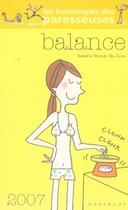 Couverture du livre « Balance (édition 2007) » de Tessier Du Cros-I aux éditions Marabout