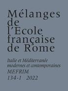 Couverture du livre « Melanges de l ecole francaise de rome italie et mediterranee modernes et contemporaines - scambi m » de Valeri/Chapron aux éditions Ecole Francaise De Rome