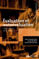 Couverture du livre « Évaluation et autoevaluation » de Pierre-Francois Coen aux éditions De Boeck Superieur
