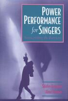Couverture du livre « Power Performance for Singers: Transcending the Barriers » de Thomas Alma aux éditions Oxford University Press Usa
