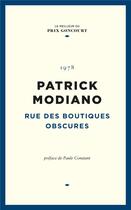 Couverture du livre « Rue des boutiques obscures » de Patrick Modiano aux éditions Societe Du Figaro