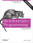 Couverture du livre « Bioinformatics programming using Python » de  aux éditions O'reilly Media