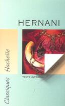 Couverture du livre « Hernani » de Victor Hugo aux éditions Hachette Education