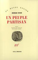 Couverture du livre « Un peuple partisan » de Brendan Behan aux éditions Gallimard