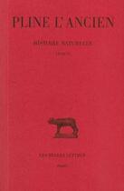 Couverture du livre « Histoire naturelle. Livre II : (Cosmologie, astronomie et géologie) » de Pline L'Ancien aux éditions Belles Lettres