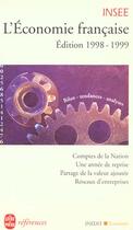 Couverture du livre « L'economie francaise 1998/1999 » de Insee aux éditions Le Livre De Poche