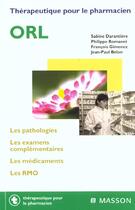 Couverture du livre « Orl » de Belon/Darantiere aux éditions Elsevier-masson