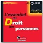 Couverture du livre « L'essentiel du droit des personnes (5e édition) » de Corinne Renault-Brahinsky aux éditions Gualino