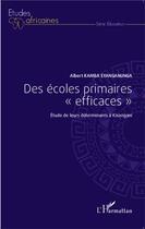 Couverture du livre « Des écoles primaires 