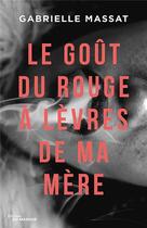 Couverture du livre « Le goût du rouge à lèvres de ma mère » de Gabrielle Massat aux éditions Editions Du Masque