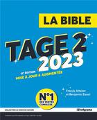 Couverture du livre « La bible du Tage 2 (édition 2023) » de Attelan Franck et Benjamin Zaoui aux éditions Studyrama