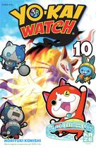 Couverture du livre « Yo-Kai Watch Tome 10 » de Noriyuki Konishi aux éditions Crunchyroll