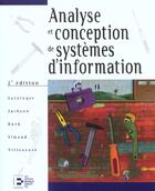 Couverture du livre « Analyse et conception de systemes d'information 2eme edition (2e édition) » de Satzinger aux éditions Reynald Goulet