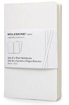 Couverture du livre « Carnet volant set de 2 poche page blanche blanc » de Moleskine aux éditions Moleskine Papet