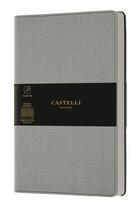 Couverture du livre « Carnet harris grand format quadrille gris » de Castelli aux éditions Castelli Milano