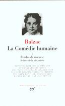 Couverture du livre « La comédie humaine Tome 1 » de Honoré De Balzac aux éditions Gallimard