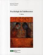 Couverture du livre « Psychologie de l'adolescence » de Cloutier/Drapeau aux éditions Gaetan Morin