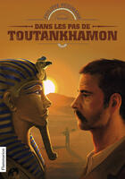 Couverture du livre « Dans les pas de Toutankhamon » de Philippe Nessmann aux éditions Flammarion Jeunesse