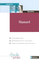 Couverture du livre « Int phil 19 manuel epictete » de Barrere/Epitecte aux éditions Nathan