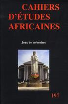 Couverture du livre « Jeux de mémoires » de  aux éditions Ehess