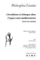 Couverture du livre « REVUE PHILOSOPHIA SCIENTIAE t.20 ; circulation des savoirs dans les échanges euro-méditerranéens » de  aux éditions Kime