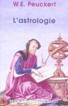 Couverture du livre « L'astrologie » de Peuckert Will Erich aux éditions Rivages