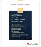 Couverture du livre « Droit pénal spécial et droit pénal des affaires (6e édition) » de Coralie Ambroise-Casterot aux éditions Gualino