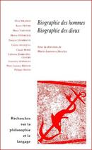 Couverture du livre « Biographie des hommes, biographie des dieux » de  aux éditions Vrin