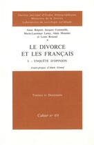 Couverture du livre « Le divorce et les Français » de Louis Roussel aux éditions Ined