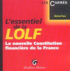 Couverture du livre « Essentiel nouvelle constitution financiere (l') » de Michel Paul aux éditions Gualino