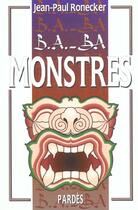 Couverture du livre « Monstres » de Jean-Paul Ronecker aux éditions Pardes