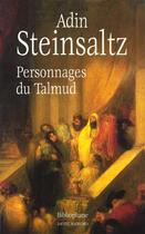 Couverture du livre « Personnages De Talmud » de Adin Steinsaltz aux éditions Bibliophane-daniel Radford