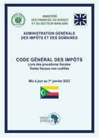 Couverture du livre « Comores : code général des impôts 2022 » de  aux éditions Droit-afrique.com