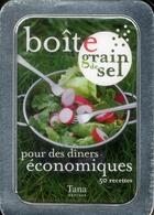 Couverture du livre « Boîte pour des dîners économiques ; 50 recettes » de  aux éditions Tana